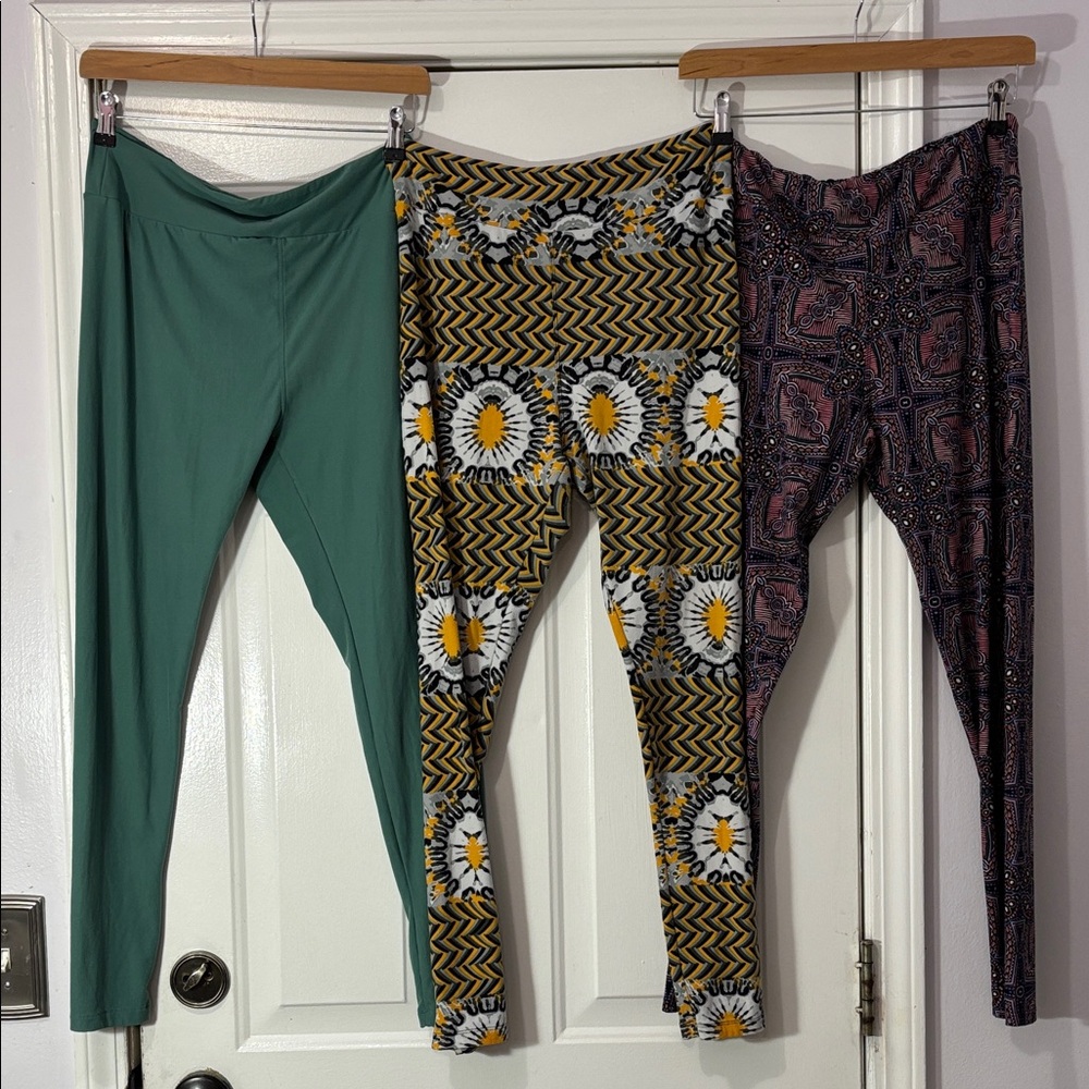 Lularoe brand leggings (3) pair bundle. Size XL (tall & curvy)